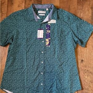 Polo by Ralph Lauren Men's Blue Patterned Casual Shirt